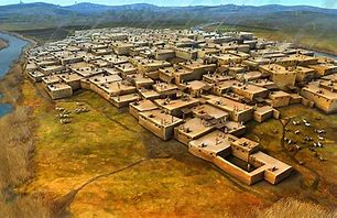 The oldest recognized human settlement is in Catalhoyuk